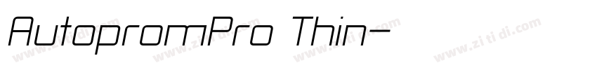 AutopromPro Thin字体转换 AutopromPro Thin字体转换